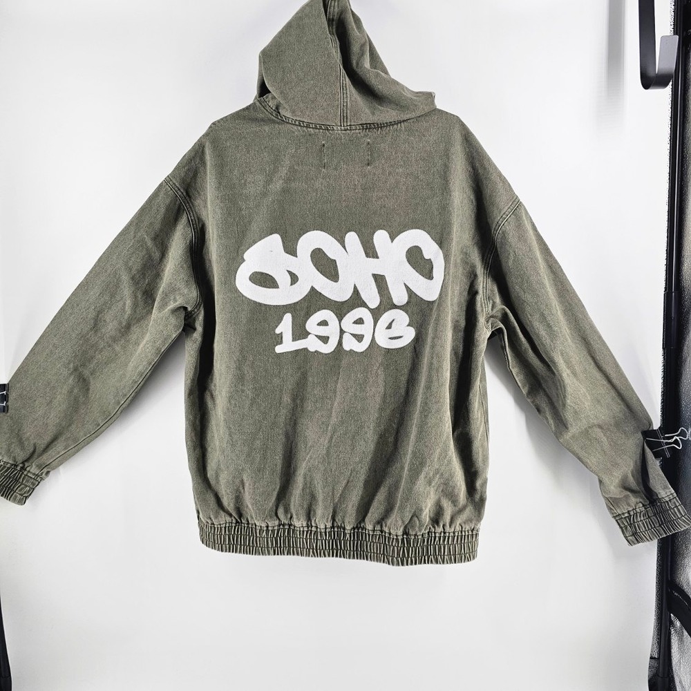 Nova Men Pullover Jacket Mens XL Olive New Soho 96 Hooded Streetwear Relaxed